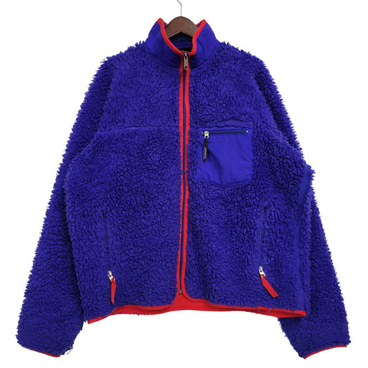 【現状渡し品】【メンズ】 patagonia パタゴニア CLASSIC RETRO CARDIGAN クラシックレトロカーディガン USA製 144-260601-as-14-izu サイズ：L カラー：ブルー×レッド 万代Net店