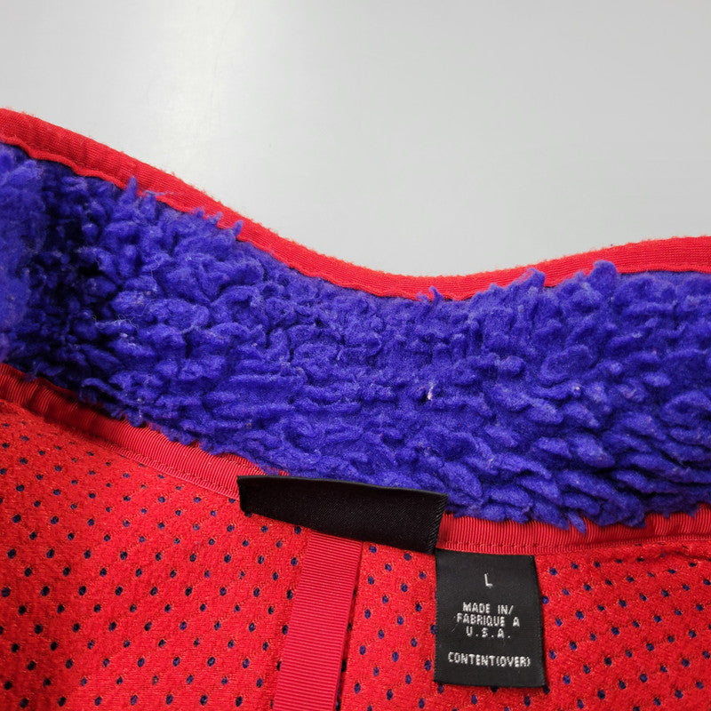 【現状渡し品】【メンズ】 patagonia パタゴニア CLASSIC RETRO CARDIGAN クラシックレトロカーディガン USA製 144-260601-as-14-izu サイズ：L カラー：ブルー×レッド 万代Net店