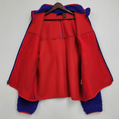 【現状渡し品】【メンズ】 patagonia パタゴニア CLASSIC RETRO CARDIGAN クラシックレトロカーディガン USA製 144-260601-as-14-izu サイズ：L カラー：ブルー×レッド 万代Net店