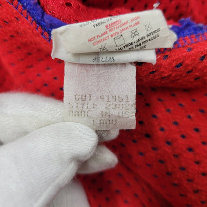 【現状渡し品】【メンズ】 patagonia パタゴニア CLASSIC RETRO CARDIGAN クラシックレトロカーディガン USA製 144-260601-as-14-izu サイズ：L カラー：ブルー×レッド 万代Net店