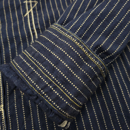【中古品】【メンズ】 FREEWHEELERS フリーホイーラーズ TRACKWALKER SHIRT トラックウォーカー シャツ 長袖 145-260601-as-08-izu サイズ：14 カラー：ネイビー 万代Net店