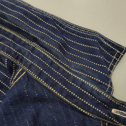 【中古品】【メンズ】 FREEWHEELERS フリーホイーラーズ TRACKWALKER SHIRT トラックウォーカー シャツ 長袖 145-260601-as-08-izu サイズ：14 カラー：ネイビー 万代Net店