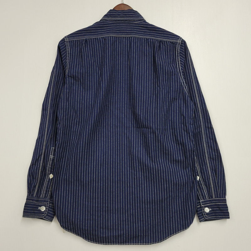 【中古品】【メンズ】 FREEWHEELERS フリーホイーラーズ TRACKWALKER SHIRT トラックウォーカー シャツ 長袖 145-260601-as-08-izu サイズ：14 カラー：ネイビー 万代Net店