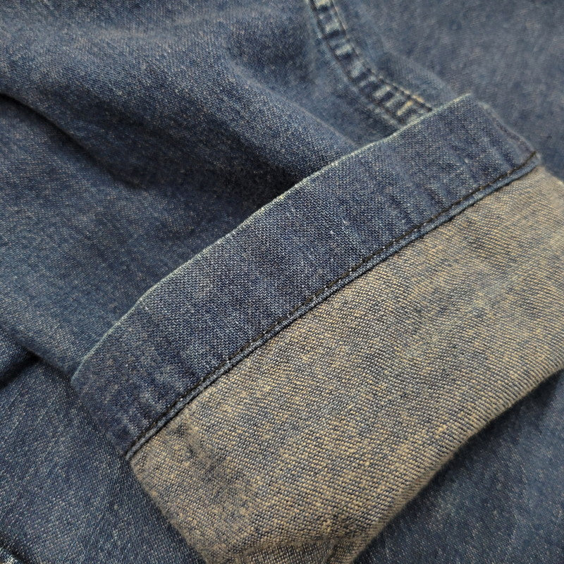 【中古品】【メンズ】 The REAL McCOY'S ザリアルマッコイズ USN STENCIL SHAWL COLLAR DENIM COVERALL JACKET ステンシル ショールカラー デニム カバーオール ジャケット 145-260601-as-11-izu サイズ：38 カラー：インディゴ 万代Net店