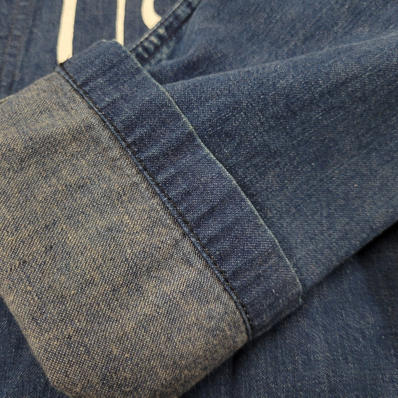 【中古品】【メンズ】 The REAL McCOY'S ザリアルマッコイズ USN STENCIL SHAWL COLLAR DENIM COVERALL JACKET ステンシル ショールカラー デニム カバーオール ジャケット 145-260601-as-11-izu サイズ：38 カラー：インディゴ 万代Net店