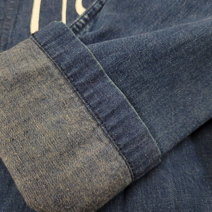 【中古品】【メンズ】 The REAL McCOY'S ザリアルマッコイズ USN STENCIL SHAWL COLLAR DENIM COVERALL JACKET ステンシル ショールカラー デニム カバーオール ジャケット 145-260601-as-11-izu サイズ：38 カラー：インディゴ 万代Net店