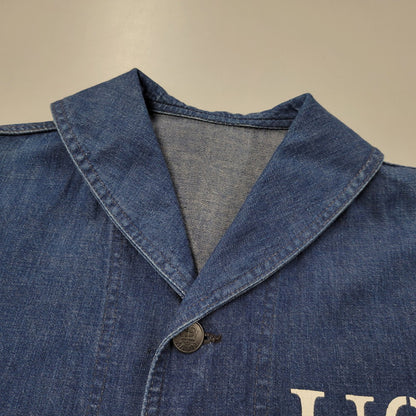 【中古品】【メンズ】 The REAL McCOY'S ザリアルマッコイズ USN STENCIL SHAWL COLLAR DENIM COVERALL JACKET ステンシル ショールカラー デニム カバーオール ジャケット 145-260601-as-11-izu サイズ：38 カラー：インディゴ 万代Net店