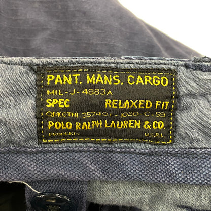 【中古品】【メンズ】 POLO BY RALPH LAUREN ポロバイラルフローレン MIL-J-4883A 357401-1020-C-59 MILITARY GIMMICK CARGO PANTS ミリタリー ギミック カーゴ パンツ ボトムス ズボン 157-260603-cs-14-izu サイズ：28×30 カラー：ネイビー 万代Net店