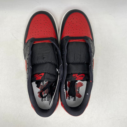 【中古美品】【メンズ】 NIKE ナイキ AIR JORDAN 1 RETRO LOW OG IW6276-001 エア ジョーダン 1 レトロ ロー OG スニーカー 靴 160-260602-as-04-izu サイズ：27cm カラー：BLACK/BLACK-VARSITY RED 万代Net店