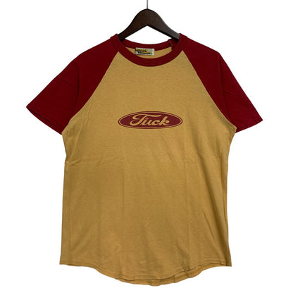【中古品】【メンズ】 HYSTERIC GLAMOUR ヒステリックグラマー 2CL-4510 90’S RAGLAN S S TEE ラグラン ショートスリーブ Tシャツ トップス 半袖 140-260606-ya-06-izu サイズ：F カラー：オレンジ系×レッド 万代Net店