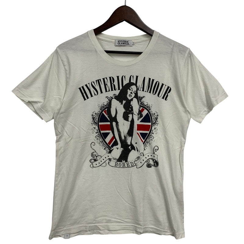 【中古品】【メンズ】 HYSTERIC GLAMOUR ヒステリックグラマー GRAPHIC S S TEE グラフィック ショートスリーブ Tシャツ トップス 半袖 140-260606-ya-07-izu サイズ：S カラー：ホワイト 万代Net店