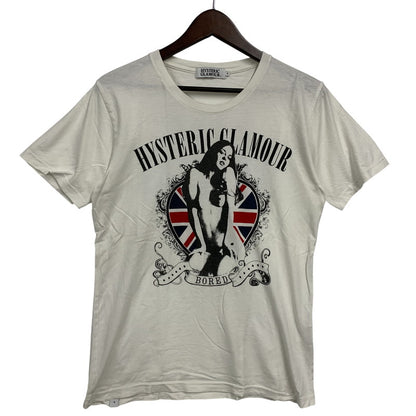 【中古品】【メンズ】 HYSTERIC GLAMOUR ヒステリックグラマー GRAPHIC S S TEE グラフィック ショートスリーブ Tシャツ トップス 半袖 140-260606-ya-07-izu サイズ：S カラー：ホワイト 万代Net店