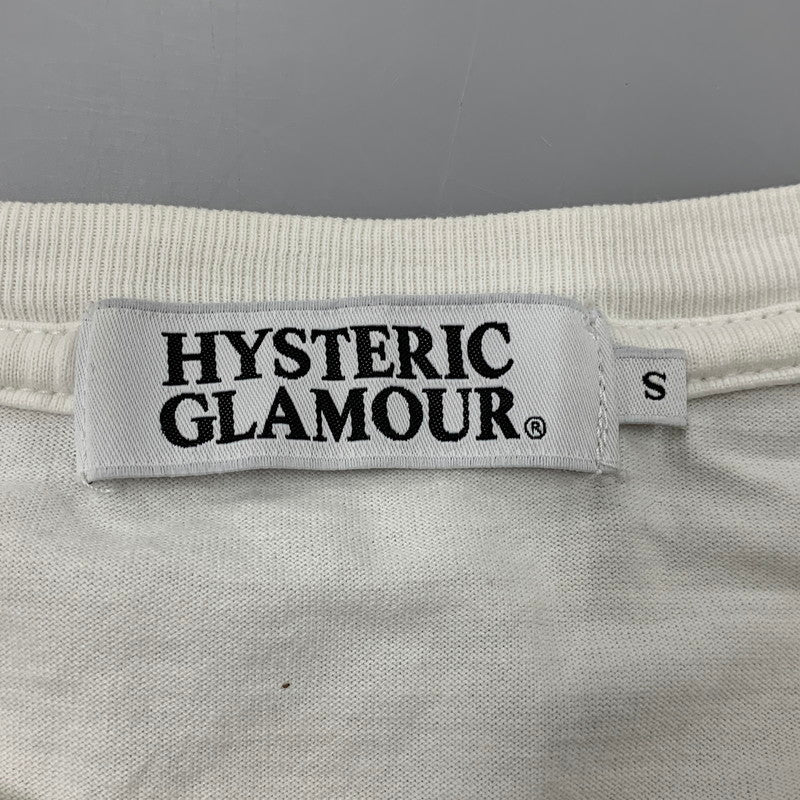 【中古品】【メンズ】 HYSTERIC GLAMOUR ヒステリックグラマー GRAPHIC S S TEE グラフィック ショートスリーブ Tシャツ トップス 半袖 140-260606-ya-07-izu サイズ：S カラー：ホワイト 万代Net店