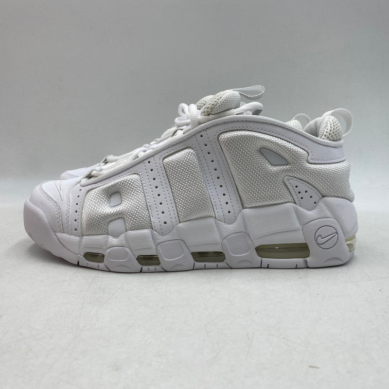 【中古美品】【メンズ】 NIKE ナイキ AIR MORE UPTEMPO LOW FZ3055-100 エア モア アップテンポ ロー スニーカー 靴 160-260602-as-07-izu サイズ：27cm カラー：WHITE/WHITE 万代Net店