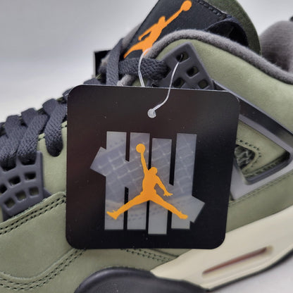 【中古美品】【メンズ】 NIKE ナイキ × UNDEFEATED アンディフィーテッド AIR JORDAN 4 RETRO OG SP "DEEP GREEN" (2025) IB1519-200 エアジョーダン 4 レトロ スニーカー 160-260603-ay-05-izu サイズ：27cm カラー：DEEP GREEN/CLEMENTINE-BLACK 万代Net店