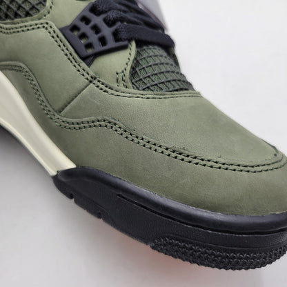 【中古美品】【メンズ】 NIKE ナイキ × UNDEFEATED アンディフィーテッド AIR JORDAN 4 RETRO OG SP "DEEP GREEN" (2025) IB1519-200 エアジョーダン 4 レトロ スニーカー 160-260603-ay-05-izu サイズ：27cm カラー：DEEP GREEN/CLEMENTINE-BLACK 万代Net店