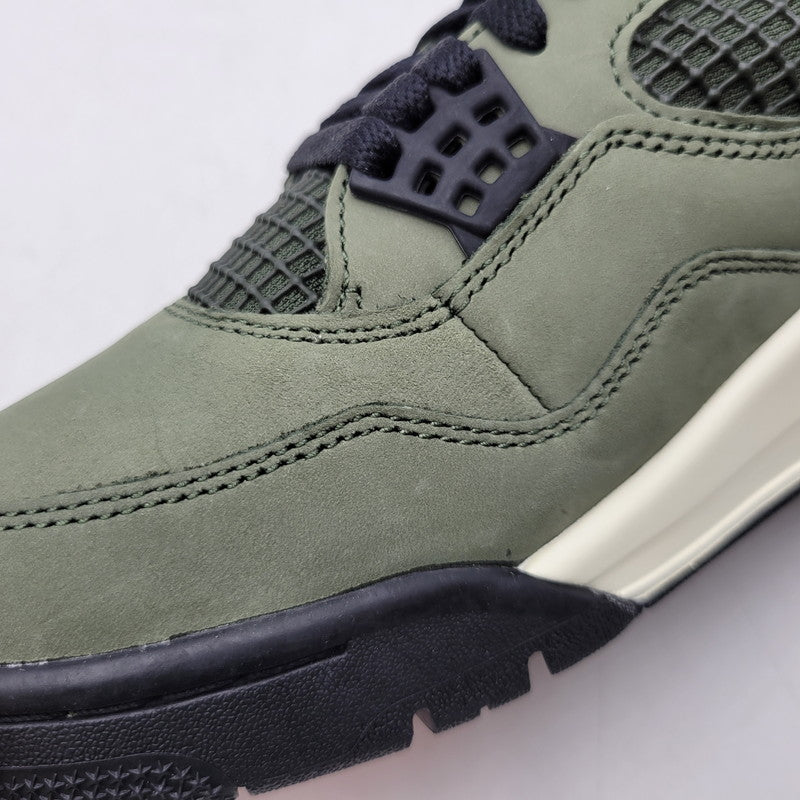 【中古美品】【メンズ】 NIKE ナイキ × UNDEFEATED アンディフィーテッド AIR JORDAN 4 RETRO OG SP "DEEP GREEN" (2025) IB1519-200 エアジョーダン 4 レトロ スニーカー 160-260603-ay-05-izu サイズ：27cm カラー：DEEP GREEN/CLEMENTINE-BLACK 万代Net店