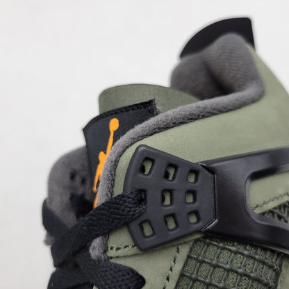 【中古美品】【メンズ】 NIKE ナイキ × UNDEFEATED アンディフィーテッド AIR JORDAN 4 RETRO OG SP "DEEP GREEN" (2025) IB1519-200 エアジョーダン 4 レトロ スニーカー 160-260603-ay-05-izu サイズ：27cm カラー：DEEP GREEN/CLEMENTINE-BLACK 万代Net店