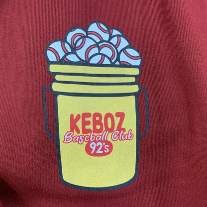 【中古品】【メンズ】 KEBOZ ケボズ BASEBALL CLUB HOODIE ベースボール クラブ フーディー パーカー トップス 142-260607-kh-05-izu サイズ：XXL カラー：バーガンディー 万代Net店