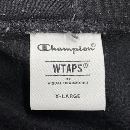 【中古品】【メンズ】 WTAPS ダブルタップス × CHAMPION チャンピオン C8-B114 ACADEMY HOODED CTPL アカデミー フーデッド パーカー トップス 142-260602-kh-03-izu サイズ：XL カラー：ブラック 万代Net店
