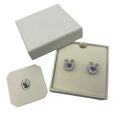 【中古品】【レディース】 SWAROVSKI スワロフスキ 5746563 HORSESHOE EARRINGS ホースシュー イヤリング ピアス アクセサリー 192-260606-ya-02-izu カラー：シルバー 万代Net店