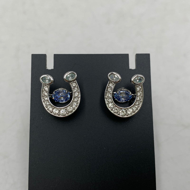 【中古品】【レディース】 SWAROVSKI スワロフスキ 5746563 HORSESHOE EARRINGS ホースシュー イヤリング ピアス アクセサリー 192-260606-ya-02-izu カラー：シルバー 万代Net店