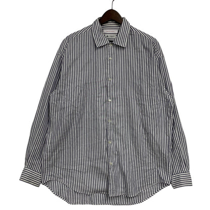 【中古品】【メンズ】 THOMAS MASON トーマスメイソン × BRACTMENT ブラクトメント 3211-231-256 STRIPE SHIRT ストライプ シャツ トップス 長袖 147-260606-ya-08-izu サイズ：38 カラー：ネイビー系×ホワイト 万代Net店
