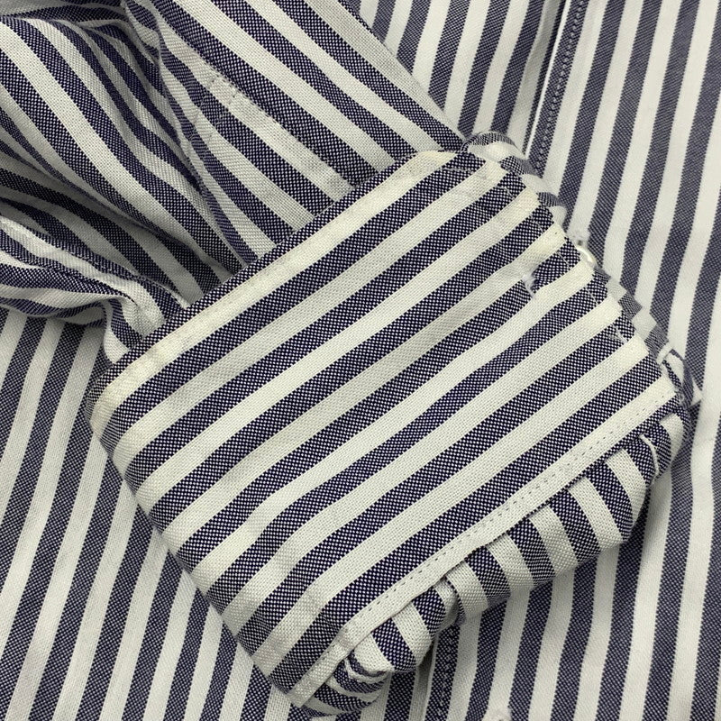 【中古品】【メンズ】 THOMAS MASON トーマスメイソン × BRACTMENT ブラクトメント 3211-231-256 STRIPE SHIRT ストライプ シャツ トップス 長袖 147-260606-ya-08-izu サイズ：38 カラー：ネイビー系×ホワイト 万代Net店