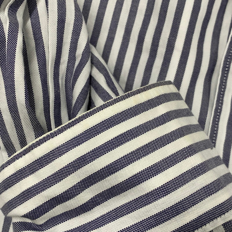 【中古品】【メンズ】 THOMAS MASON トーマスメイソン × BRACTMENT ブラクトメント 3211-231-256 STRIPE SHIRT ストライプ シャツ トップス 長袖 147-260606-ya-08-izu サイズ：38 カラー：ネイビー系×ホワイト 万代Net店