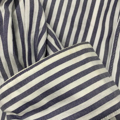 【中古品】【メンズ】 THOMAS MASON トーマスメイソン × BRACTMENT ブラクトメント 3211-231-256 STRIPE SHIRT ストライプ シャツ トップス 長袖 147-260606-ya-08-izu サイズ：38 カラー：ネイビー系×ホワイト 万代Net店