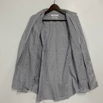 【中古品】【メンズ】 THOMAS MASON トーマスメイソン × BRACTMENT ブラクトメント 3211-231-256 STRIPE SHIRT ストライプ シャツ トップス 長袖 147-260606-ya-08-izu サイズ：38 カラー：ネイビー系×ホワイト 万代Net店