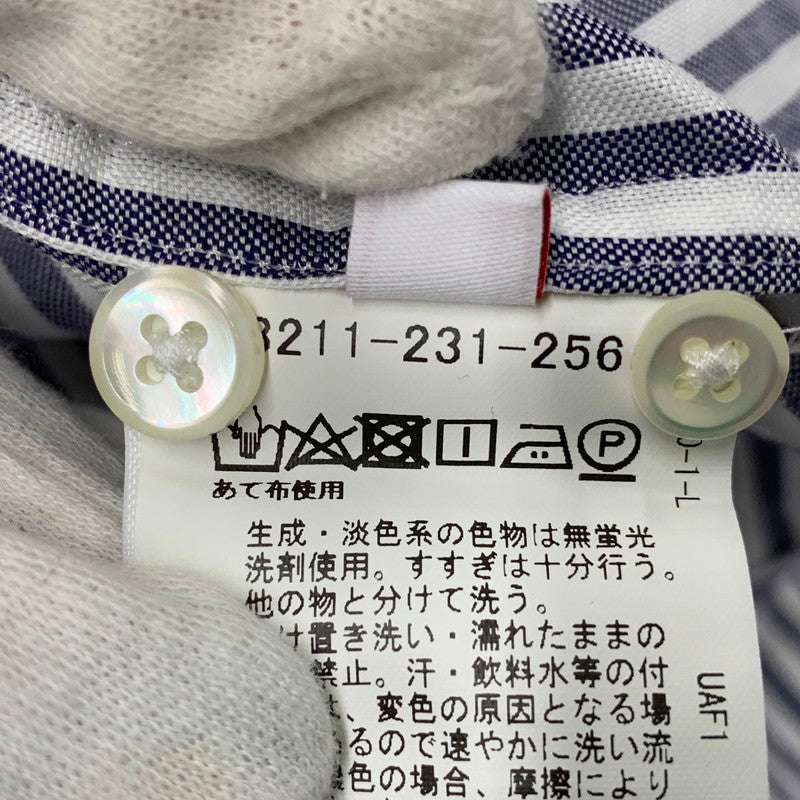 【中古品】【メンズ】 THOMAS MASON トーマスメイソン × BRACTMENT ブラクトメント 3211-231-256 STRIPE SHIRT ストライプ シャツ トップス 長袖 147-260606-ya-08-izu サイズ：38 カラー：ネイビー系×ホワイト 万代Net店