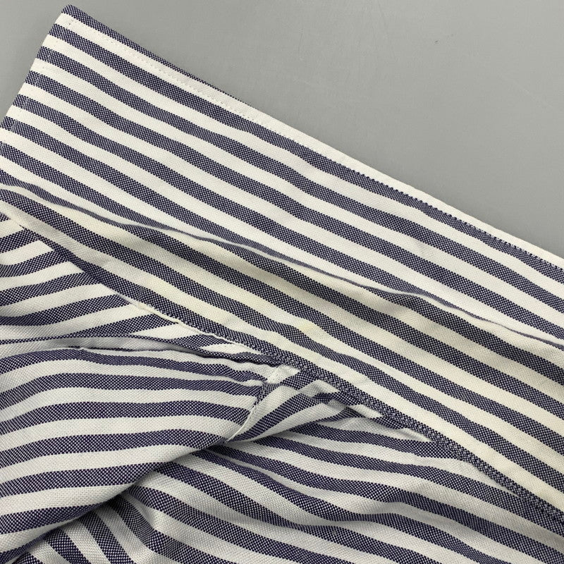 【中古品】【メンズ】 THOMAS MASON トーマスメイソン × BRACTMENT ブラクトメント 3211-231-256 STRIPE SHIRT ストライプ シャツ トップス 長袖 147-260606-ya-08-izu サイズ：38 カラー：ネイビー系×ホワイト 万代Net店