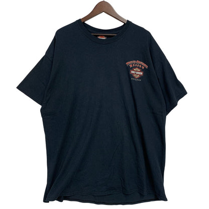 【中古品】【メンズ】 HARLEY-DAVIDSON ハーレーダビッドソン c2017 PIRATE SCULL PRINT TEE パイレート スカル プリント Tシャツ トップス 半袖 146-260606-ya-05-izu サイズ：2XL カラー：ネイビー系 万代Net店