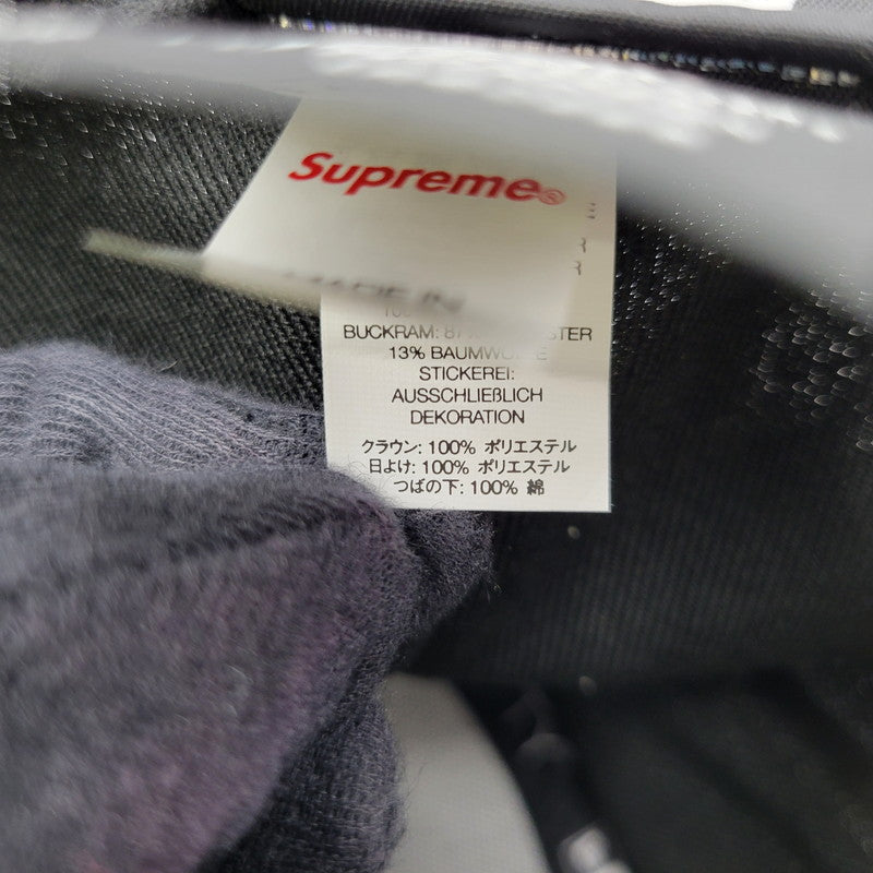 【中古品】【メンズ/レディース】 SUPREME シュプリーム 23SS SCRIPT NEW ERA CAP スクリプト ニューエラ キャップ 帽子 185-260603-cs-01-izu サイズ：7 3/4 カラー：ブラック 万代Net店