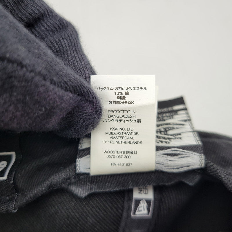 【中古品】【メンズ/レディース】 SUPREME シュプリーム 23SS SCRIPT NEW ERA CAP スクリプト ニューエラ キャップ 帽子 185-260603-cs-01-izu サイズ：7 3/4 カラー：ブラック 万代Net店