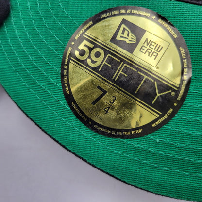 【中古品】【メンズ/レディース】 SUPREME シュプリーム 23SS SCRIPT NEW ERA CAP スクリプト ニューエラ キャップ 帽子 185-260603-cs-01-izu サイズ：7 3/4 カラー：ブラック 万代Net店