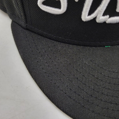 【中古品】【メンズ/レディース】 SUPREME シュプリーム 23SS SCRIPT NEW ERA CAP スクリプト ニューエラ キャップ 帽子 185-260603-cs-01-izu サイズ：7 3/4 カラー：ブラック 万代Net店