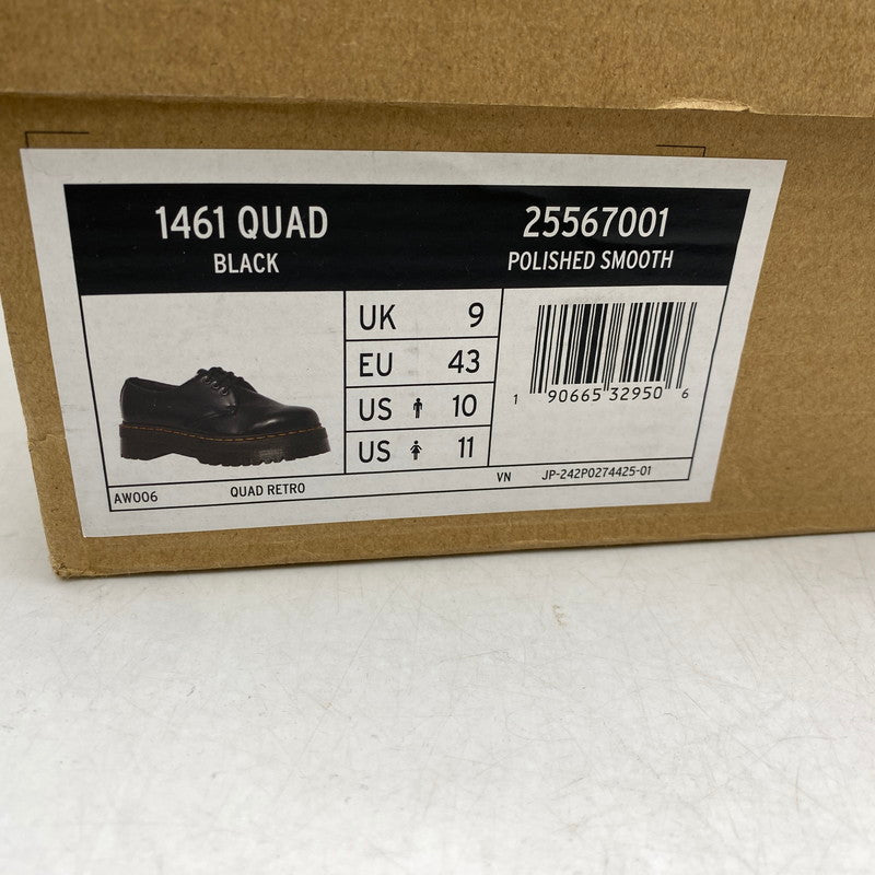 【中古品】【メンズ】 Dr.Martens ドクターマーチン 1461 QUAD 3 HOLE SHOES 3 ホール シューズ 靴 164-260602-as-09-izu サイズ：UK9 カラー：ブラック 万代Net店