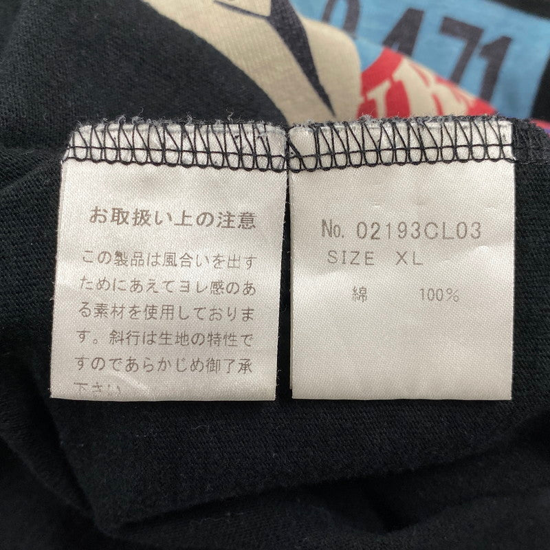 【中古品】【メンズ】 HYSTERIC GLAMOUR ヒステリックグラマー 02193CL03 TALK TO ME GIRL トークトゥミーガール L S ロングスリーブ TEE Tシャツ トップス 長袖 140-260608-ya-06-izu サイズ：XL カラー：ブラック 万代Net店