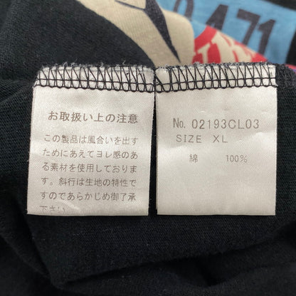 【中古品】【メンズ】 HYSTERIC GLAMOUR ヒステリックグラマー 02193CL03 TALK TO ME GIRL トークトゥミーガール L S ロングスリーブ TEE Tシャツ トップス 長袖 140-260608-ya-06-izu サイズ：XL カラー：ブラック 万代Net店
