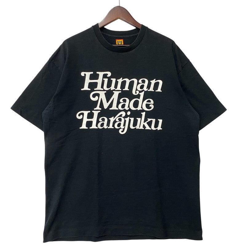 【中古品】【メンズ】 HUMAN MADE ヒューマンメード × GIRLS DON'T CRY ガールズドントクライ HARAJUKU T-SHIRT #2 VERDY ハラジュク Tシャツ トップス 142-260602-kh-07-izu サイズ：XL カラー：ブラック 万代Net店
