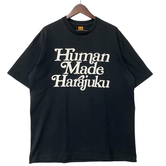 【中古品】【メンズ】 HUMAN MADE ヒューマンメード × GIRLS DON'T CRY ガールズドントクライ HARAJUKU T-SHIRT #2 VERDY ハラジュク Tシャツ トップス 142-260602-kh-07-izu サイズ：XL カラー：ブラック 万代Net店