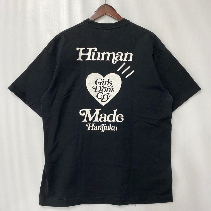【中古品】【メンズ】 HUMAN MADE ヒューマンメード × GIRLS DON'T CRY ガールズドントクライ HARAJUKU T-SHIRT #2 VERDY ハラジュク Tシャツ トップス 142-260602-kh-07-izu サイズ：XL カラー：ブラック 万代Net店