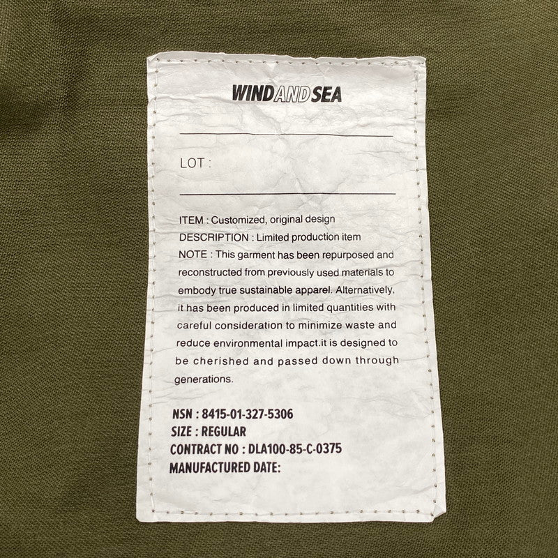 【中古品】【メンズ】 WIND AND SEA ウィンダンシー WDS-O-MDD-25-Q4-PT-01 CARGO PANTS カーゴ パンツ ボトムス ズボン 153-260603-cs-16-izu サイズ：REGULAR-LARGE カラー：カーキ 万代Net店