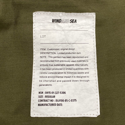 【中古品】【メンズ】 WIND AND SEA ウィンダンシー WDS-O-MDD-25-Q4-PT-01 CARGO PANTS カーゴ パンツ ボトムス ズボン 153-260603-cs-16-izu サイズ：REGULAR-LARGE カラー：カーキ 万代Net店