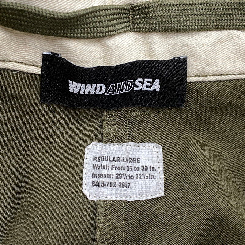 【中古品】【メンズ】 WIND AND SEA ウィンダンシー WDS-O-MDD-25-Q4-PT-01 CARGO PANTS カーゴ パンツ ボトムス ズボン 153-260603-cs-16-izu サイズ：REGULAR-LARGE カラー：カーキ 万代Net店