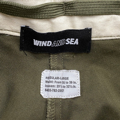 【中古品】【メンズ】 WIND AND SEA ウィンダンシー WDS-O-MDD-25-Q4-PT-01 CARGO PANTS カーゴ パンツ ボトムス ズボン 153-260603-cs-16-izu サイズ：REGULAR-LARGE カラー：カーキ 万代Net店