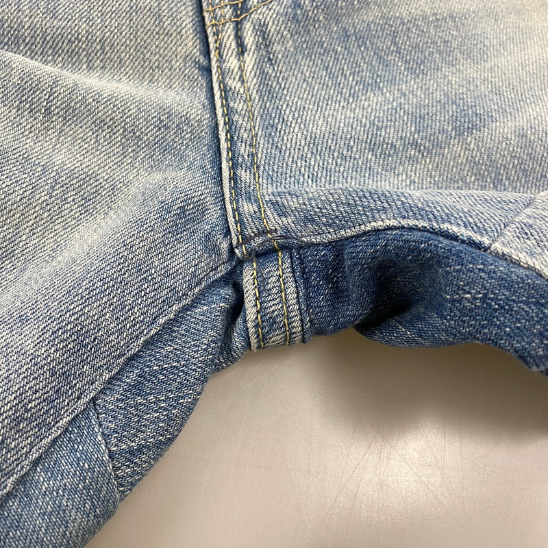 【中古品】【メンズ】 HYSTERIC GLAMOUR ヒステリックグラマー 02173AP12 STUDS CRASH PAINT DENIM PANTS スタッズ クラッシュ ペイント デニム パンツ ボトムス ズボン 151-260604-cs-08-izu サイズ：34 カラー：ライトインディゴ 万代Net店