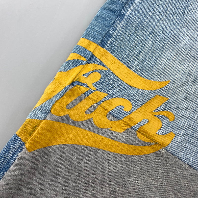 【中古品】【メンズ】 HYSTERIC GLAMOUR ヒステリックグラマー 02173AP12 STUDS CRASH PAINT DENIM PANTS スタッズ クラッシュ ペイント デニム パンツ ボトムス ズボン 151-260604-cs-08-izu サイズ：34 カラー：ライトインディゴ 万代Net店